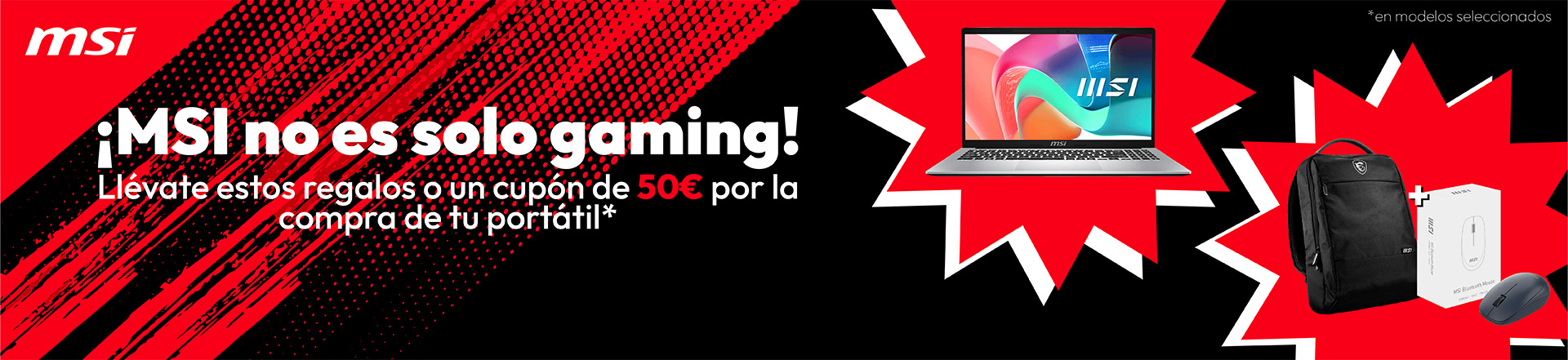 PORTÁTILES NO GAMING MSI CON REGALO